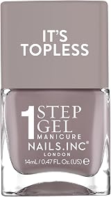 Nails.INC Its Topless Megan Gel-Like Nail Polish Grey 4-in-1
