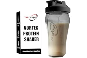 Tilcore Vortex Protein Shaker Bottle 24 oz/700ml - Premium BPA-Free Pre-Workout Shaker Cup for Protein Shakes & Smoothies, Leak-Proof & Durable Bottle-Shakers for Active Lifestyles