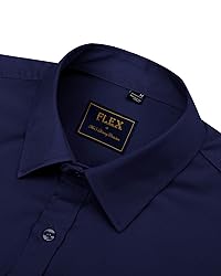 J.VER Men's Dress Shirts Solid Long Sleeve Stretch