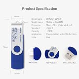 BORLTER CLAMP 128GB Dual USB Flash Drive Micro USB OTG Swivel Android Phone view 6
