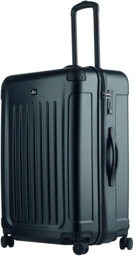 Leder Rollkoffer Kabinengröße - Business Reisetrolley Kastanie 33x51x25cm