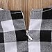 Little Kids Baby Girl Dress White and Black Plaid Tutu Skirt Party Princess Formal Outfit For Chirsmas (tag: 70/0-6 Months, White)