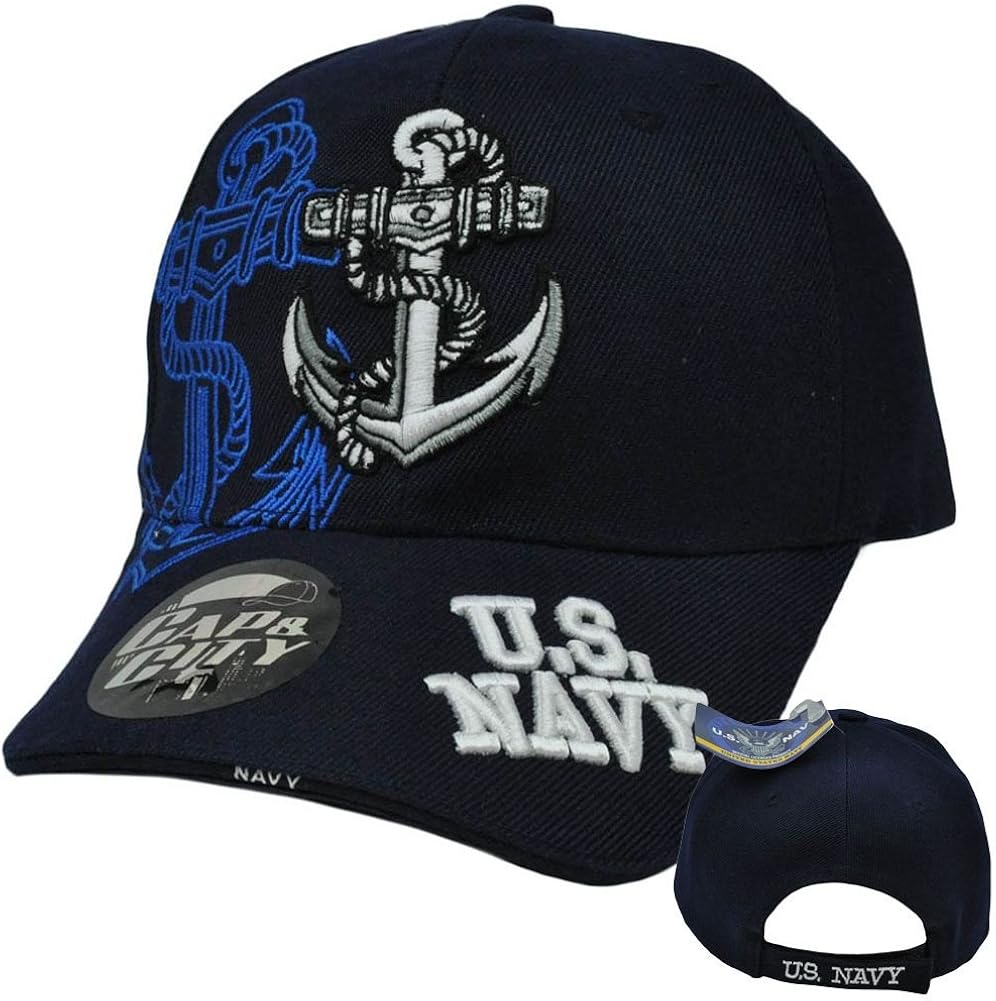 navy anchor hat