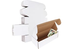 JMIATRY 20 Pack 500 Count Trading Card Storage Box Corrugated Cardboard Baseball Card Box For Shipping, Hockey Cards Hobby Bo