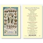 Artisan Owl Chaplet of the Divine Mercy Gold Stamped Holy Cards (Mysteries of the Rosary Holy Cards (Set of 5))