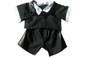 STUFFEMS TOY SHOP Tuxedo Outfit Fits Most Fits Most 8"-10" Webkinz, Shining Star and 8"-10" Make Your Own Stuffed Animals and Build-A-Bear