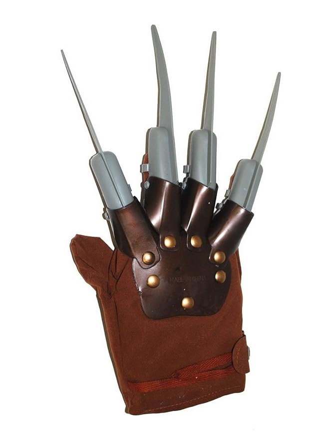 Karnevalsbud - Kostüm Accessoires Zubehör, Freddy Krüger Handschuhe, Nightmare,Gloves, perfekt für Halloween Karneval und Fas