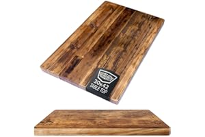 HEIRLOUM Reclaimed Wood Table Top - Rustic Recycled Wooden Piece Perfect for Kitchens, Dining and Coffee Table Tops (Reclaimed Wood Table Top - Economy, 30" x 42")