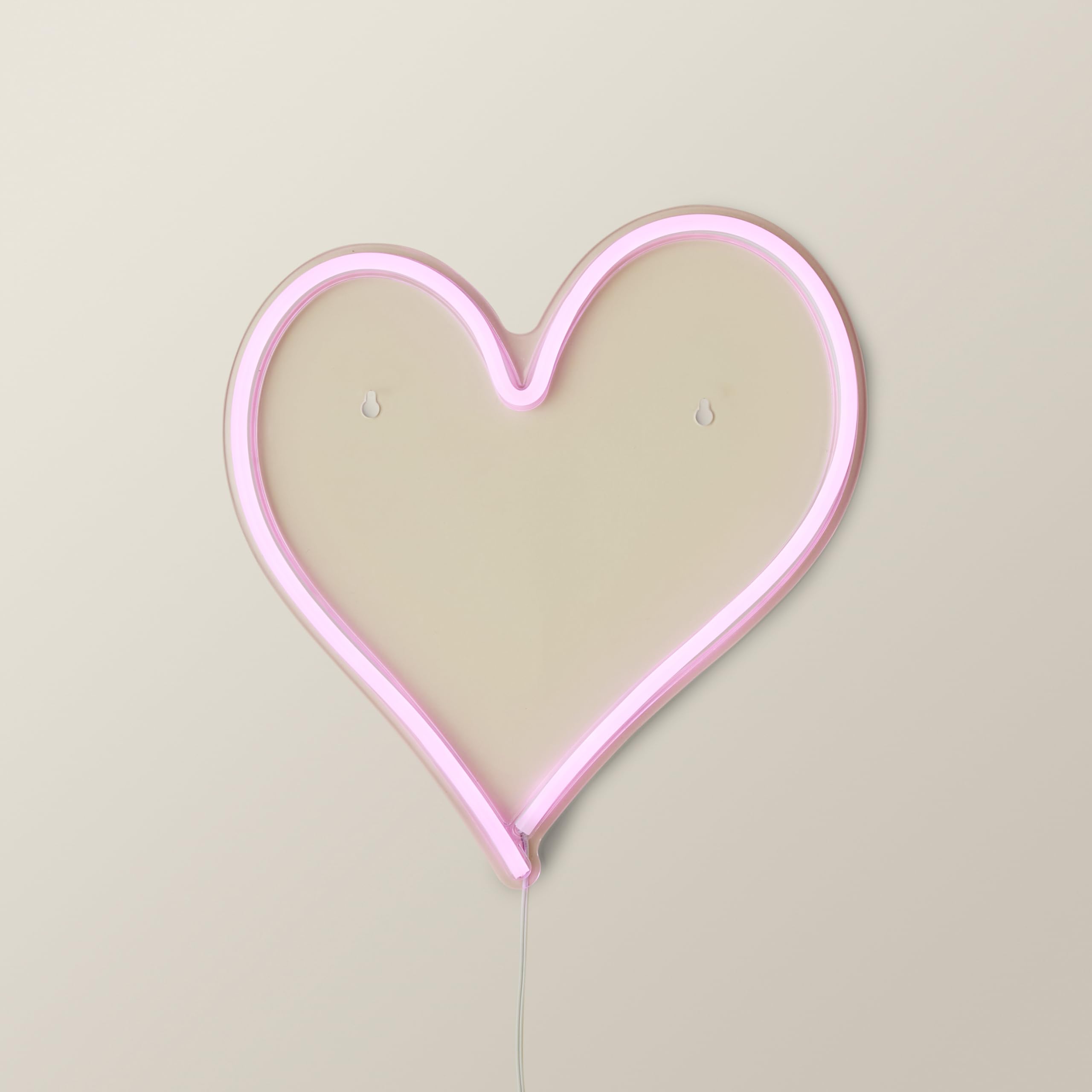 MiniSun | Pink Heart Neon LED Light Sign | Light Signs, Home Décor & Improvement Essential