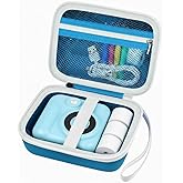 Kids Instant Print Camera Case for Dylanto/for ESOXOFFORE/for VTech KidiZoom PrintCam/Creator Cam/for Goopow/for GKTZ/for FUNKAM/for Agoigo Waterproof Digital Video Toddler Cameras - Box Only (Blue)