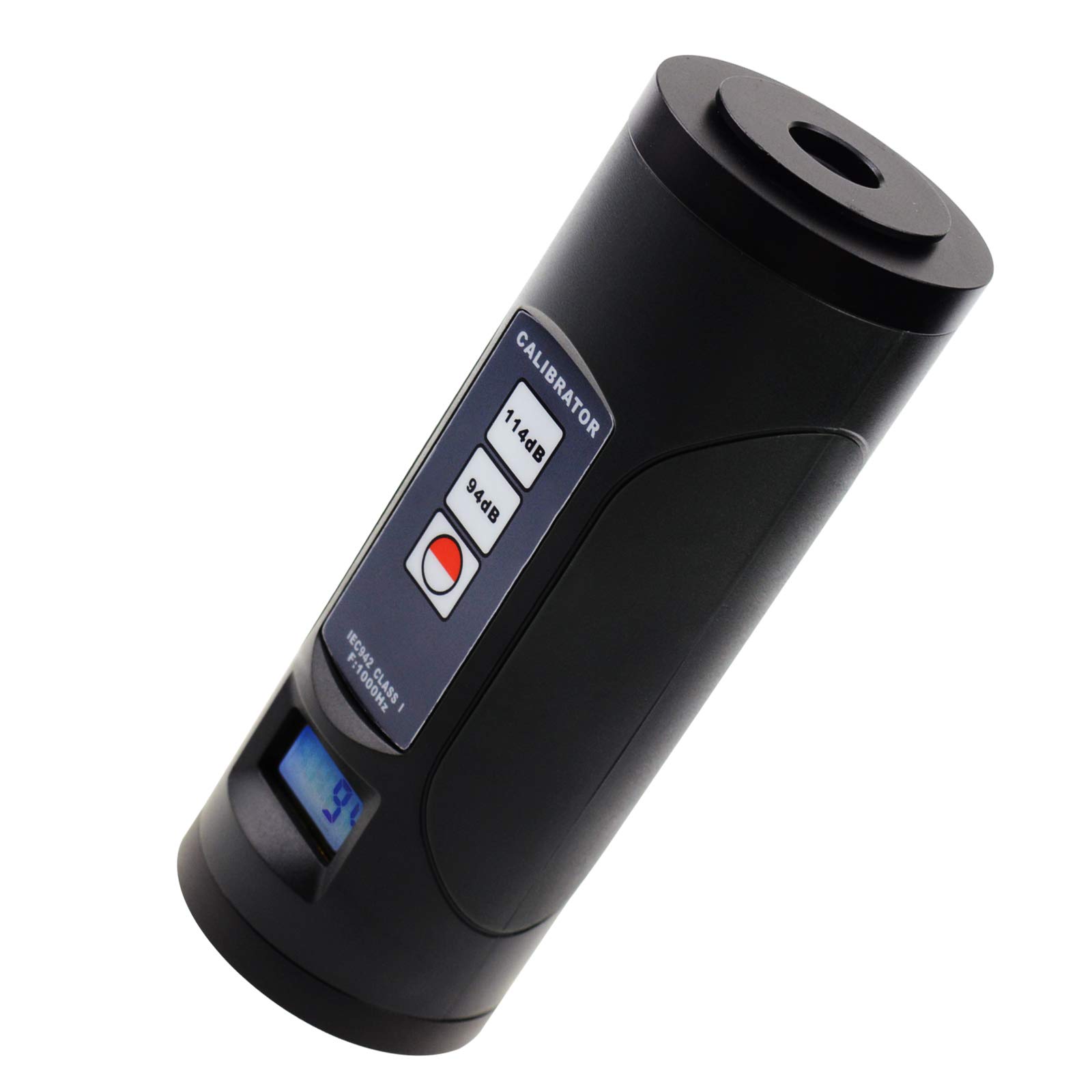 Sound Level Meter Calibrator 94dB & 114dB Sound Pressure Level 1" and 1/2" Mic Microphone Noise Decibel Tool Digital LCD display with backlight function