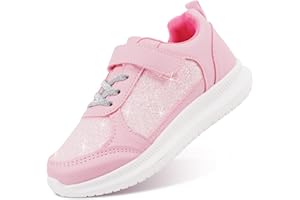 Toandon Little Girls Kids Sparkle Glitter Sequins Lightweight Sneakers for 5-10 yrs