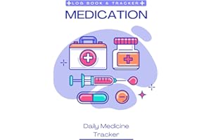 Simple, Daily Medication Log book. Includes Notes section and 13-page 2024 Calendar!: Organize and Track Dosage, Supplements 