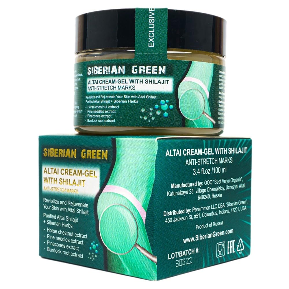 Siberian Green Altai Cream-Gel “Anti-Stretch Marks” with Shilajit and Siberian Herbs 100ml
