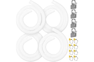 GUEQUITLEX Replacement Hose for Pool Pump 1.25" Diameter Swimming Pool Hose for Above Ground Pools, 59" Long 4 Pack Filter Pump Hose for Pump Models(330 GPH, 530 GPH, 1,000 GPH)