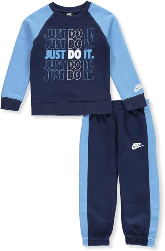 Nike Boys' 2Piece Sweatsuit Pants Set navy, 6 Clothing