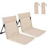 Gugxiom 2 Pcs Foldable Pool Chairs, Portable Outdoor Chair for Poolside, Beach Chairs for Beach Poolside Camping Picnic Lawn Accessories (White)