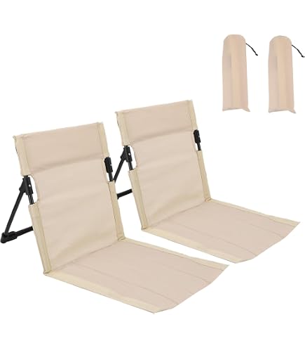 Karenhi Foldable Pool Chairs - 2 Pack Portable Poolside Seating For Beach & Outdoor Use