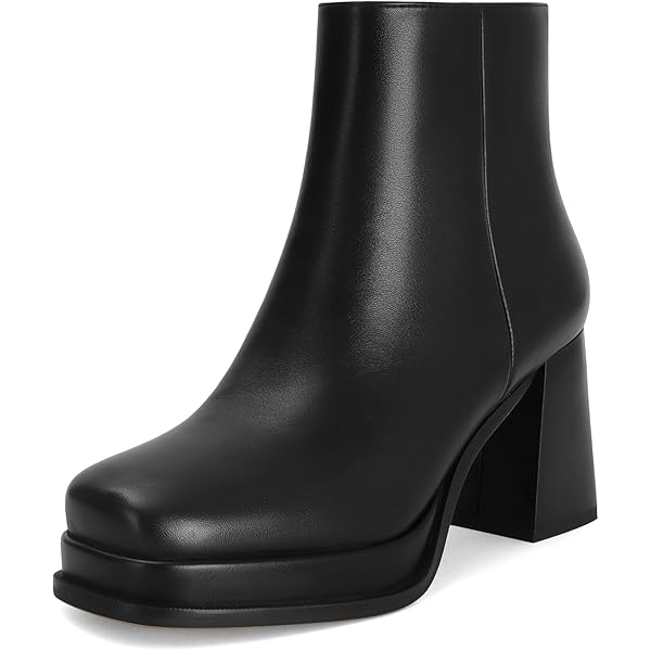 靴 Y's SMOOTH LEATHER PLATFORM ZIP UP BOOTS Zip Up Boots & Shoes in Black | Dr. Martens