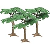 STOBOK 3Pcs Landscape Model Trees Mini Pine Cypress Diorama Accessories for Home Office Decoration Realistic Greenery for Craft Model Train Scenery