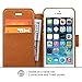 TANNC iPhone 5S Case iPhone SE Case [Screen Protector Included] Flip Leather Wallet Phone Case [Layered Dandy] - [Card Slot][Flip][Wallet] - For Apple iPhone 5S / SE Devices - Brown