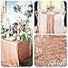 TRLYC Rose Gold Sequin Table Runners - 6 Pieces 12 by 108-Inch Shiny Rose Gold Table Runner for Wedding Party Christmas Birthday Baby Shower