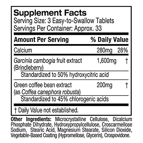 Purely Inspired 100% Pure Garcinia Cambogia Extract with HCA, Extra Strength, Weight Loss, 100 count Veggie Tablets (packaging may vary) - Thumbnail 6