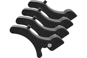 DOUFUHUA Composite Replacement Clips Replaces for Release Levers of Dewalt DW7231 Mounting Bracket Compatible with Dewalt Heavy Duty Miter Saw Stand DW723 DWX723 DWX724 DW730 DWX725, Black 4 Pack