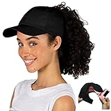 Ponyflo Satin-Lined Ponytail Cap - Women's Curly