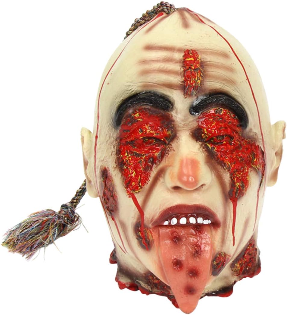 NUOBESTY Halloween Hanging Props Scary Severed Head