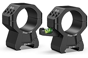 CVLIFE 30mm Scope Rings - Precision Scope Mount with Integrated Level Bubble for Picatinny and More Rails - 2 Pieces
