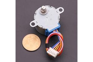 PYouo-DC Motor 28BYJ48 Micro Stepping Motor, 28mm 12V 4-Phase 5-Wire, DC Gear Stepper Motor, 28BYJ-48 Smart Electronics