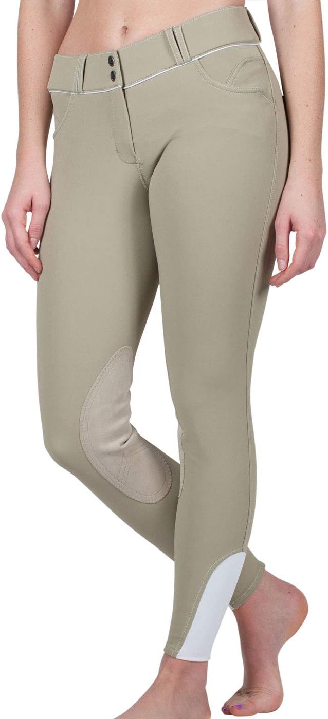 EuroSeat Breeches - High Waist Platinum Brooklyn Riding Pants for Women