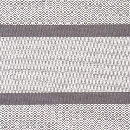 Sticky Toffee Cotton Woven Placemat Set with Fringe, Traditional Diamond, 4 Pack Placemats, Gray, 14 - //medicalbooks.filipinodoctors.org