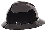MSA C217374 V-Gard Full-Brim Hard Hat With Fas-Trac
