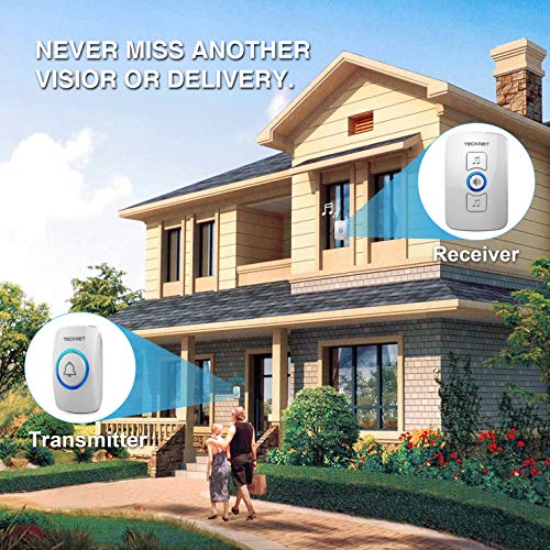 4 Wireless+Doorbell+TeckNet+Waterproof+Operating