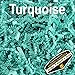 Mighty Gadget 1 LB Turquoise Teal Crinkle Cut Paper Shred Filler for Gift Wrapping & Basket Filling
