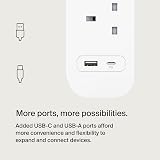 Belkin 4-Outlet Surge Protector with USB-C PD and USB-A Ports, 2M Cord view 4