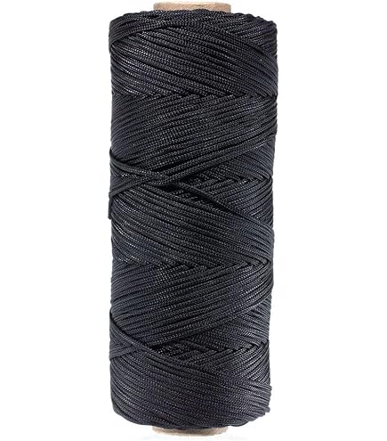 Mandala Crafts 1mm Green Waxed Whipping Twine With Needle – 164 Yards Weatherproof Polyester Cord For Lashing, Macrame, Jewelry, Gardening, Marine & DIY