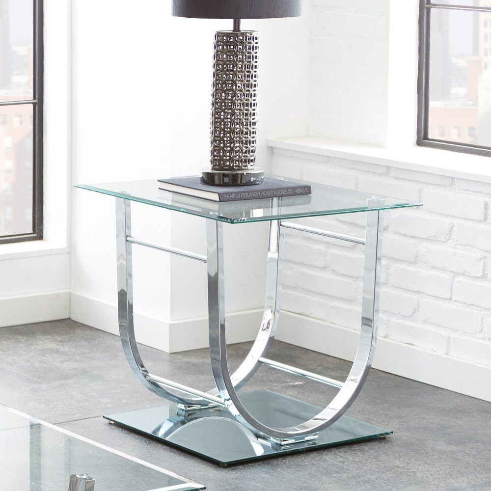 Best steve silver glass top end table