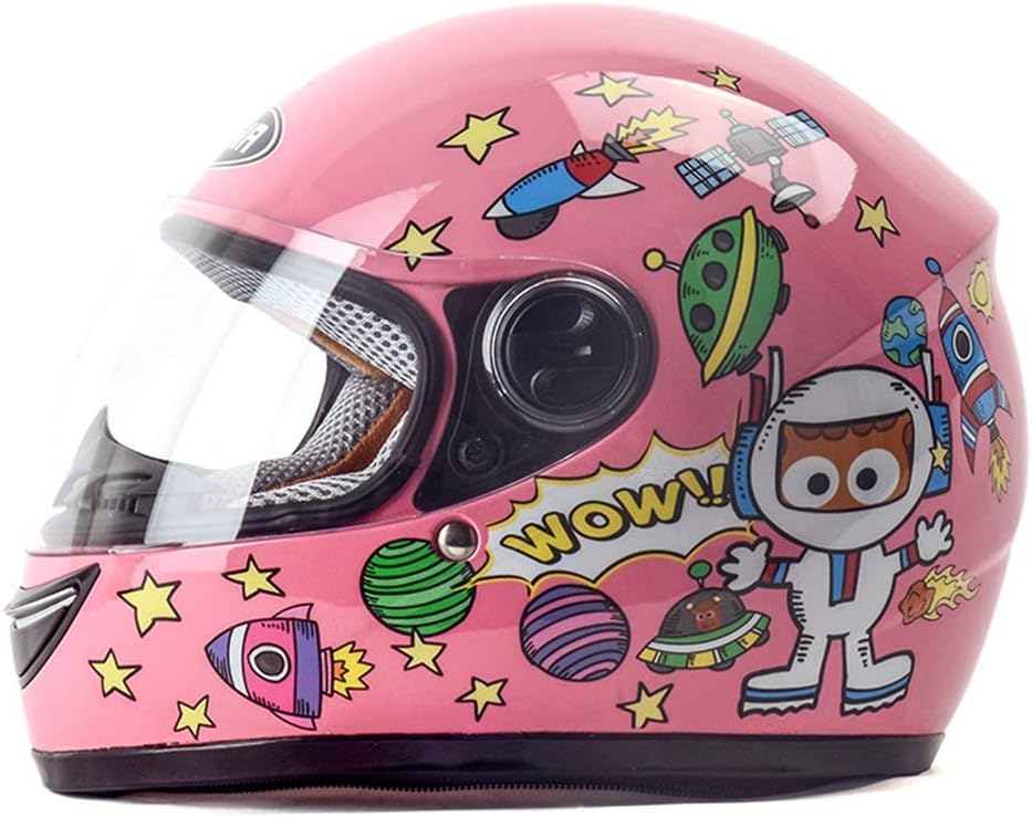 Enfants 4 8 Ans Casque Hiver Chaud Garcon Bebe Enfant Moto Electrique Casque Femme Quatre Saisons Casque Integral Color Jaune Casques Casques Motocross