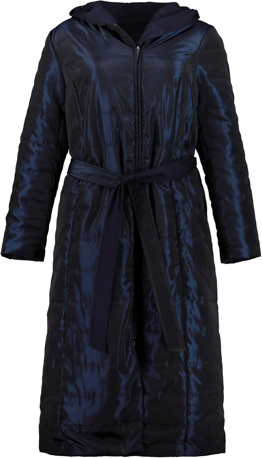 Selection Mantel Ulla Popken Damen Wende-Steppmantel Kapuze