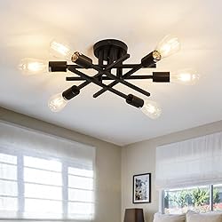 ASGYISA Semi Flush Mount Modern Ceiling Light