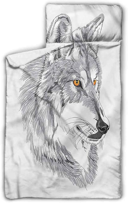black wolf sleeping mat