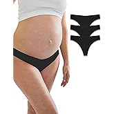 Bonks Seamless Maternity Underwear Thong — Flexible and Stretchable to Adapt to Body Changes — Prewashed Emergency Panties