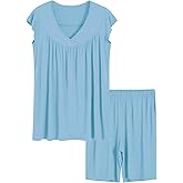 Latuza Women's Bermuda Pajama Shorts Set Soft Viscose Pj Set