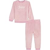 Juicy Couture girls 2 Pc Sherpa Pant Set