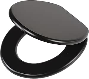 Tiger Leatherlook Asiento de inodoro MDF Negro : Amazon.es ...