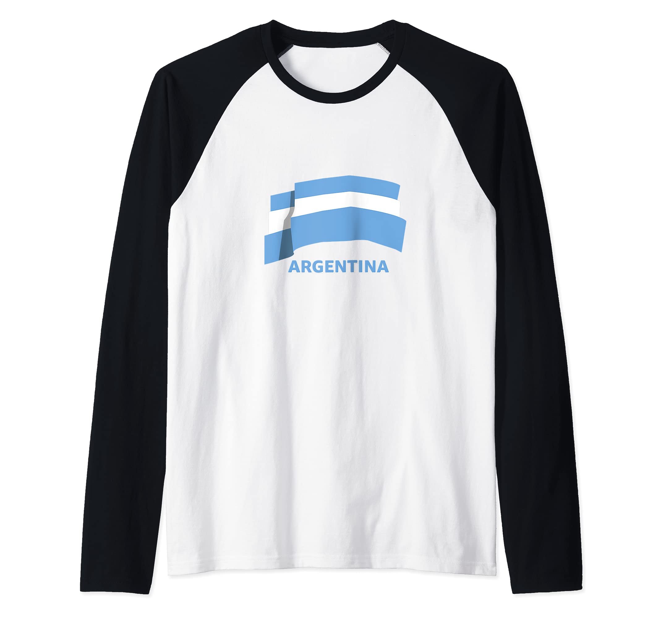 Flag Argentina Raglan Baseball Tee