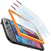 Rome Tech Tempered Glass Compatible with Nintendo Switch 2 2025 Screen Protector with Plastic Frame - Screen Protectors Military Grade 2.5D - 3-pack